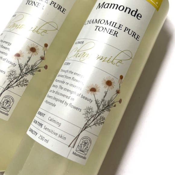 Lot 3pc New MAMONDE Chamomile Pure Toner 8.45oz 250ml Vegan Calming K-Beauty - Picture 4 of 4